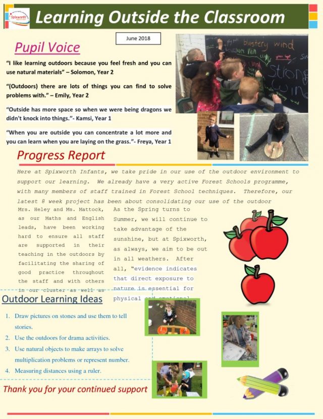 thumbnail of Learning Outdoors 8 week project newsletter JUNE2018