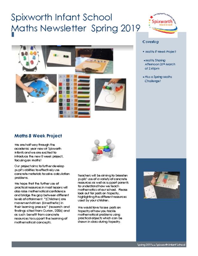 thumbnail of Maths newsletter Spring 2019 (1)