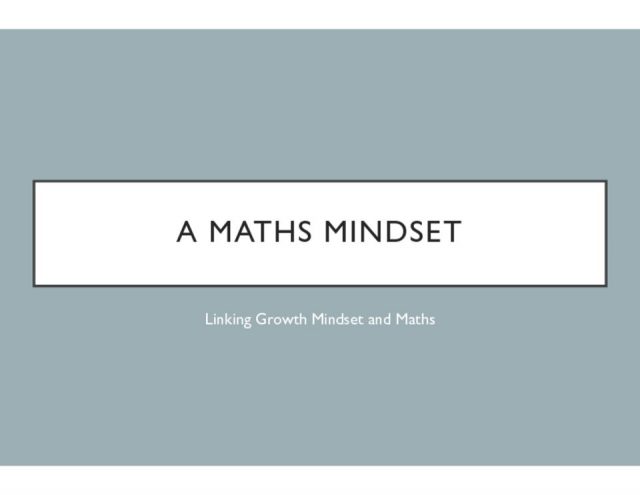 thumbnail of Maths Mindset Presentation