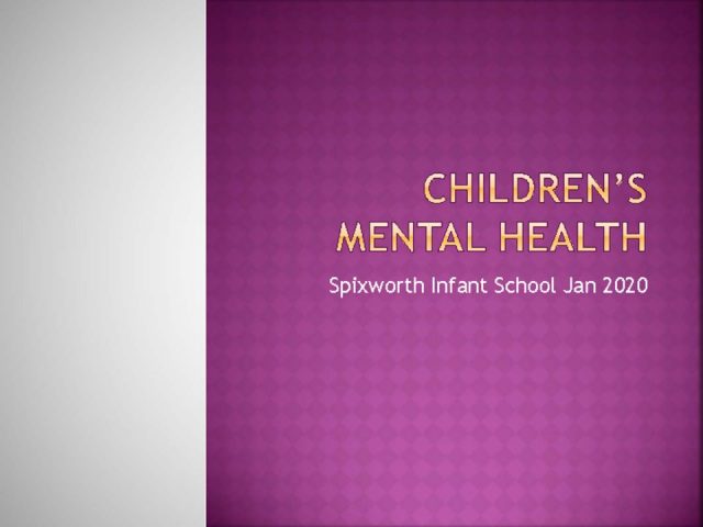 thumbnail of Children’s Mental health 20